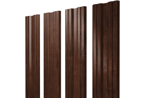 Штакетник Twin с прямым резом 0.45 Print Elite Cherry Wood TwinColor