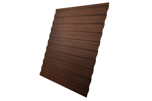 Профнастил С8А 0,45 Print Elite Choco Wood TwinColor