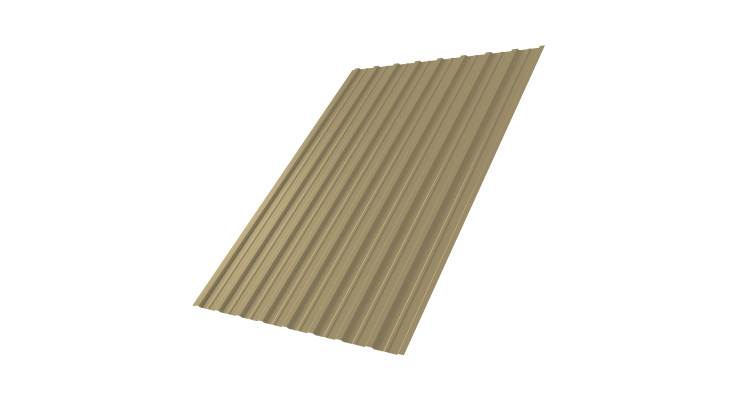 Профнастил С10A 0,4 PE RAL 1014 слоновая кость