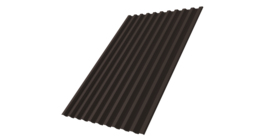 Профнастил С21R GL 0,5 PurLite Мatt RR 32 темно-коричневый