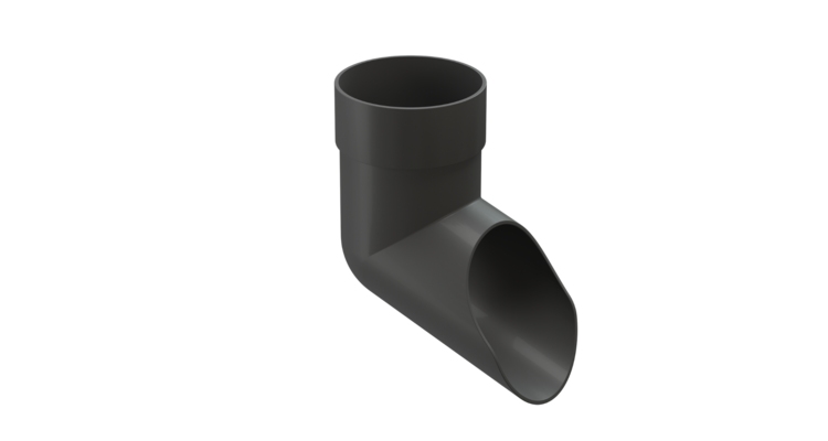 Наконечник для водосточной трубы Premium, графит