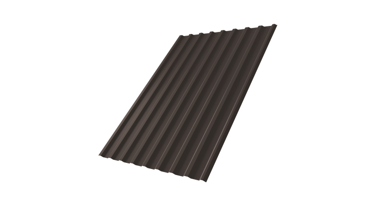 Профнастил С20R Grand Line 0,5 PurLite Мatt RR 32 темно-коричневый