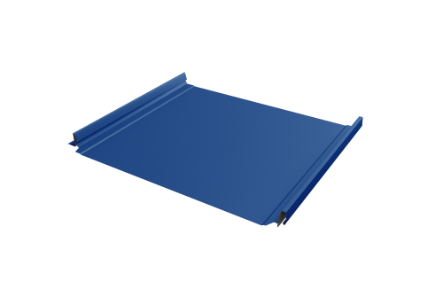 Кликфальц Pro Grand Line 0,45 PE с пленкой на замках RAL 5005 сигнальный синий