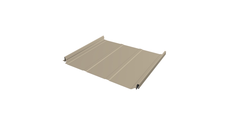 Кликфальц Pro Line Grand Line 0,45 PE с пленкой на замках RAL 1015 светлая слоновая кость