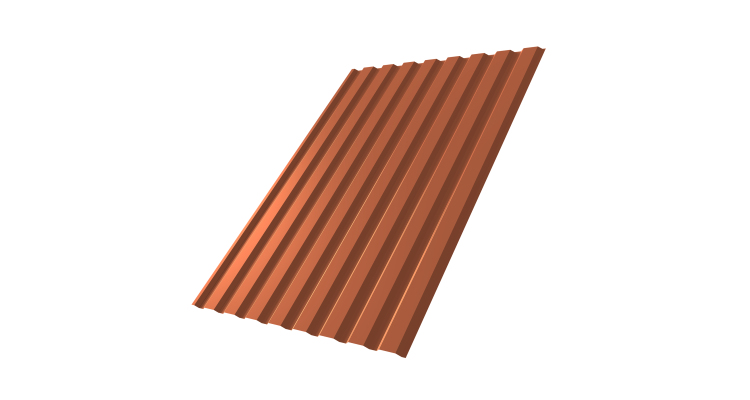 Профнастил С20A 0.5 Satin Matt TX RAL 8004 терракота