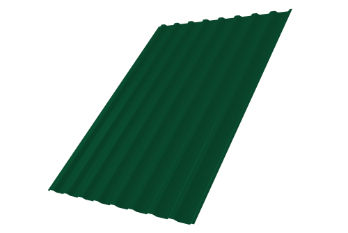 Профнастил С20B 0,5 Satin Matt TX RAL 6005 зеленый мох