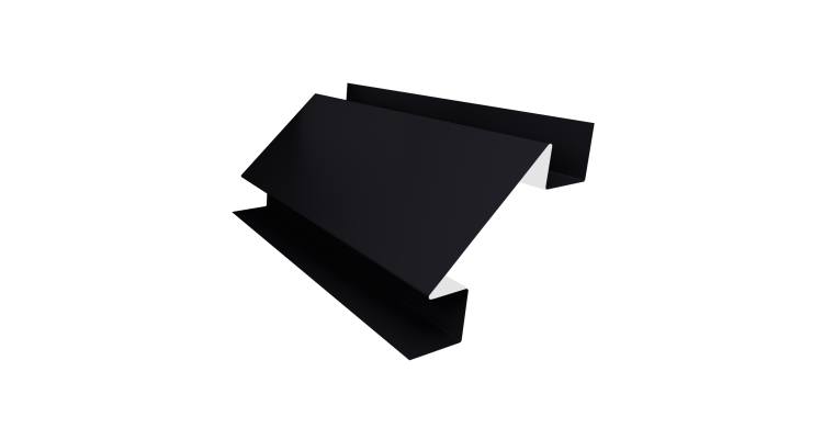 Планка угла внутреннего сложного Экобрус Grand Line 0,5 Drap RAL 9005 черный (3м)