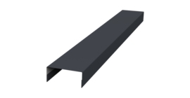 Крышка 30х15 жалюзи Texas 0,5 Drap RAL 7024 мокрый асфальт (2,5м)