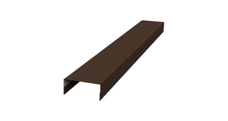 Крышка 30х15 жалюзи Texas 0,5 Rooftop Бархат RAL 8017 шоколад (2м)