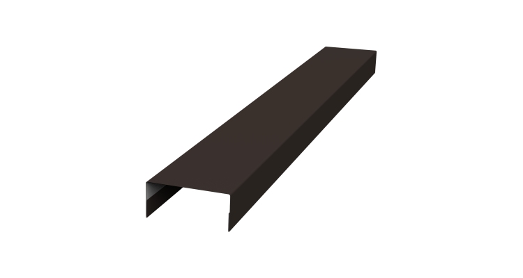 Крышка 30х15 жалюзи Texas 0,5 Rooftop Бархат RR 32 темно-коричневый (2,5м)