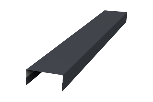 Крышка 30х20 жалюзи Texas 0,7 PE RAL 7024 мокрый асфальт (2,5м)