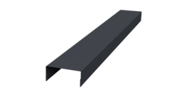 Крышка 45х20 жалюзи Texas 0,5 Atlas X RAL 7024 мокрый асфальт (2м)