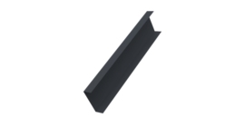 Декоративная накладка на столб универсальная 60х60 для забора жалюзи 0,5 Atlas X RAL 7024 мокрый асфальт (2м)