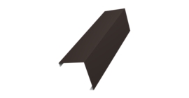 Декоративная накладка на столб универсальная угловая 60х60 для забора жалюзи 0,5 Drap TX RR 32 темно-коричневый (1,8м)