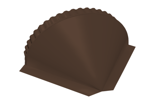 Заглушка малая конусная 0,5 Atlas X RAL 8017 шоколад