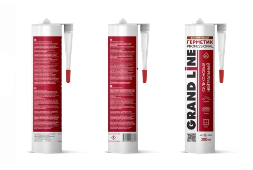 Герметик Grand Line Professional кровельный силиконовый нейтральный 280мл RAL 8017 шоколад
