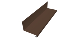Планка примыкание нижнее к трубе для Кликфальц Pro 0,45 Drap ST RAL 8017 шоколад (3м)