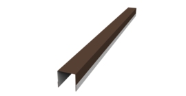 Планка вертикальная обратная для забора жалюзи Palermo 0,45 Drap TX RAL 8017 шоколад (2,5м)